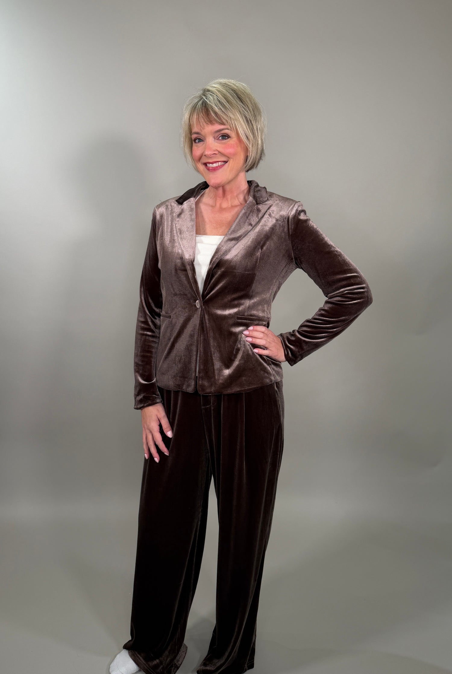 The Luxe Velvet Tailored Blazer