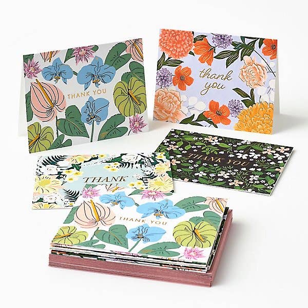 Assorted Floral Thank You Card Set