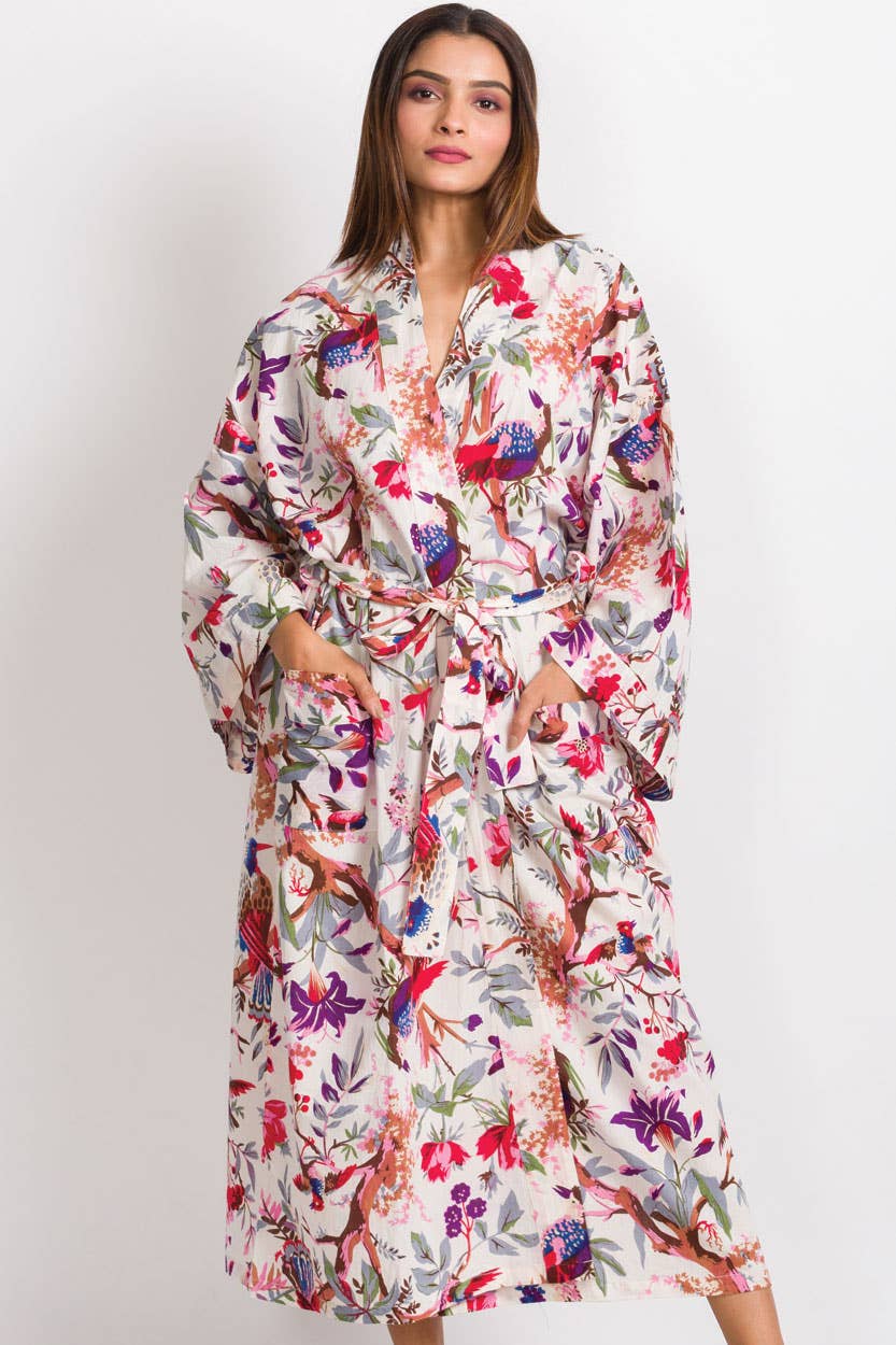The Botanical Bliss Cotton Robe