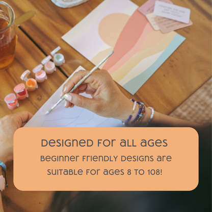Flowers Paint by Number Kit + Easel for Kids