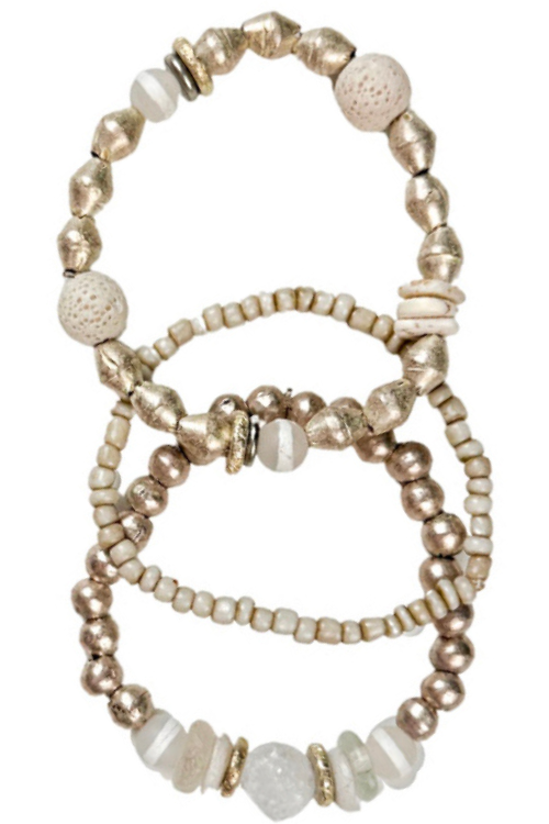 Marrakech Bracelet Set | Blanc