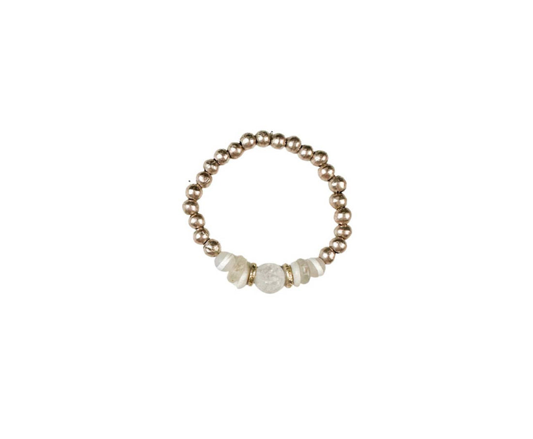 Marrakech Metal Bracelet | Blanc