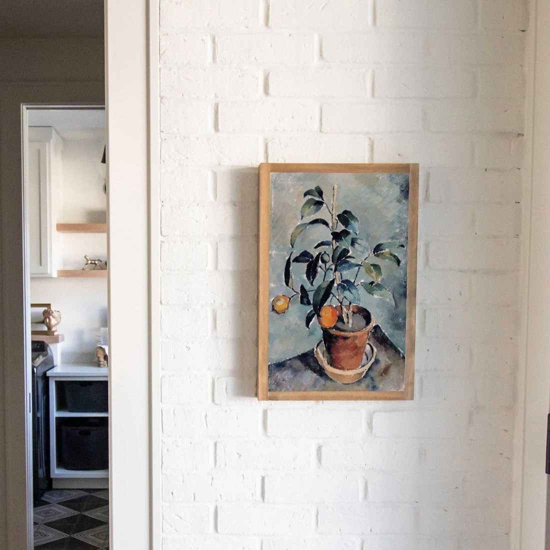 Orange Plant Wall Art