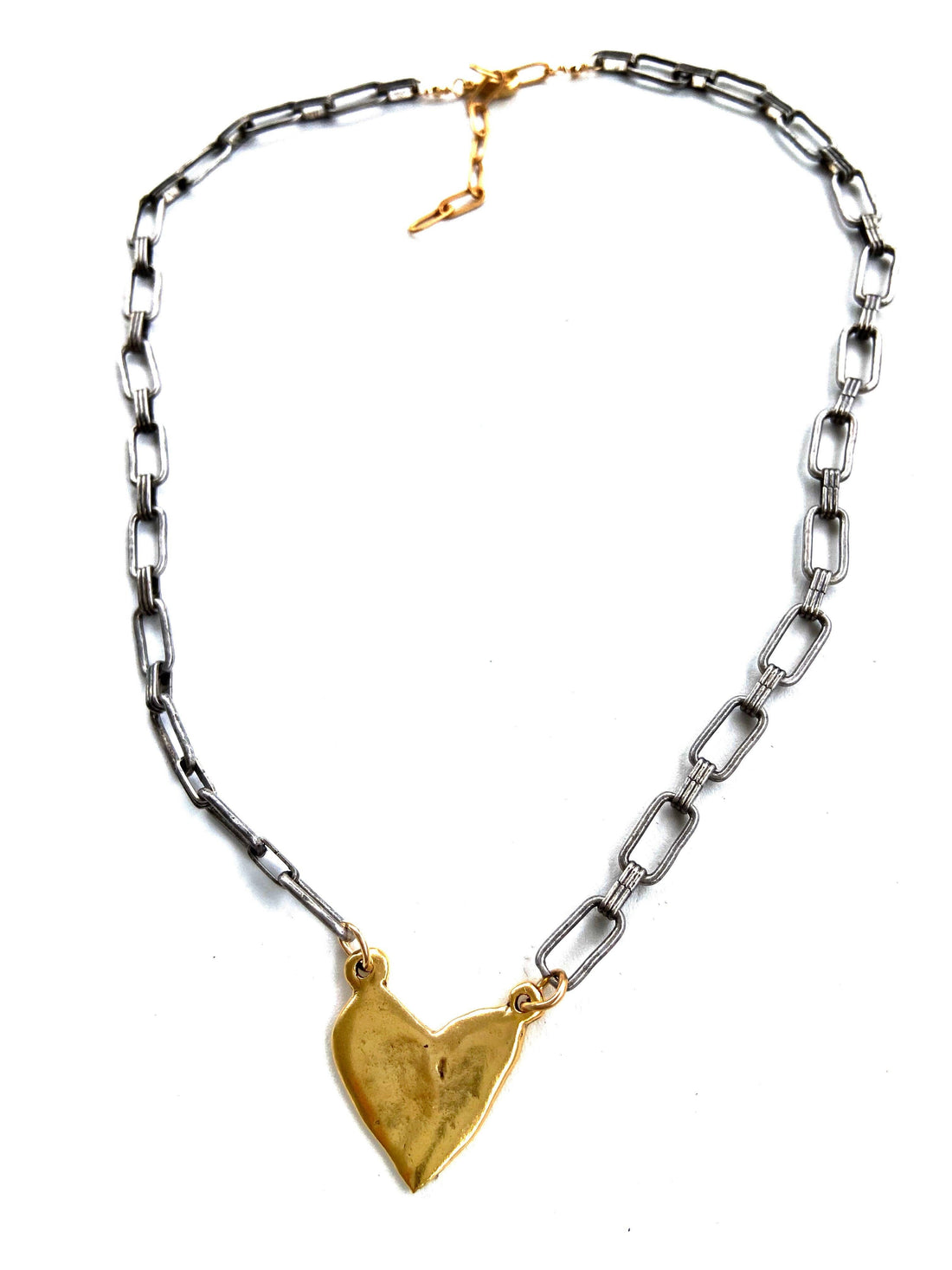 Mixed Metal Abstract Heart-Cvnhlps-Best Seller