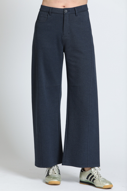 Knit Barrel Leg Pant