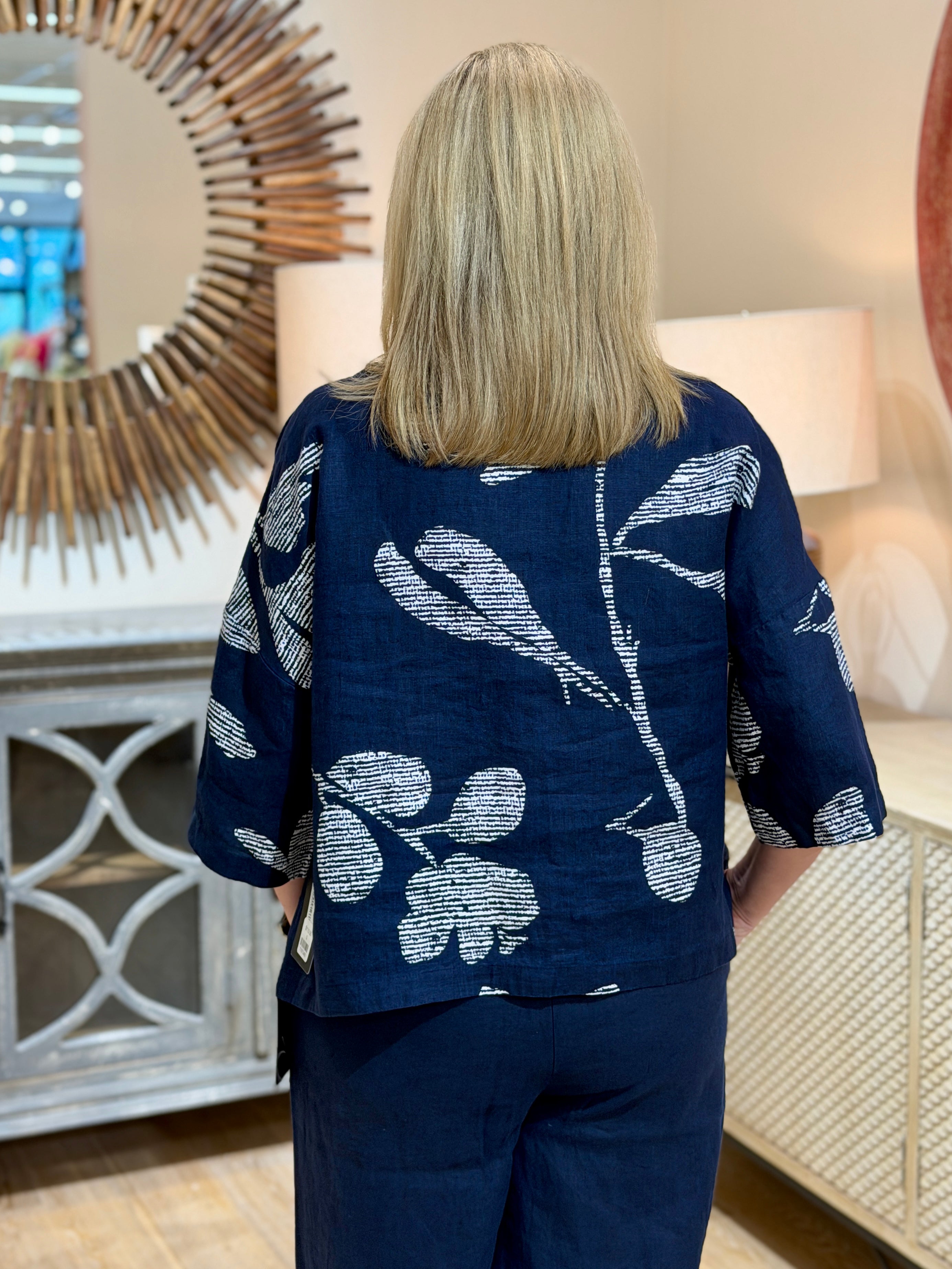 Breezy Floral Linen Top