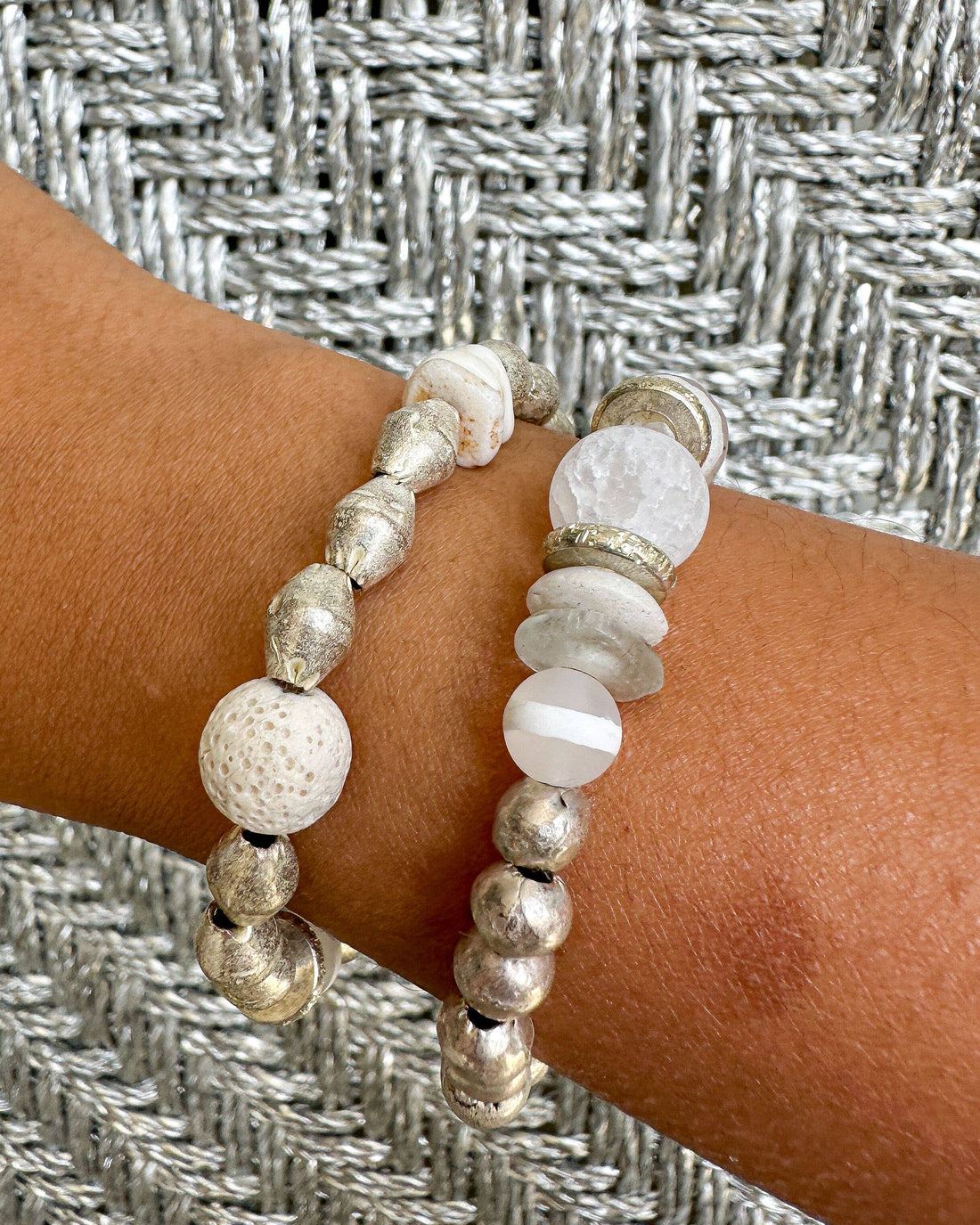 Marrakech Metal Bracelet | Blanc