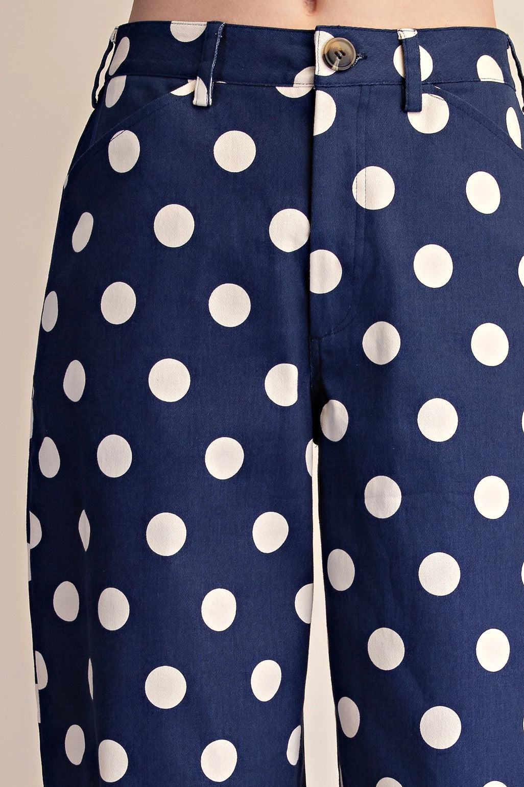 Polka Dot Barrel Causal Pants