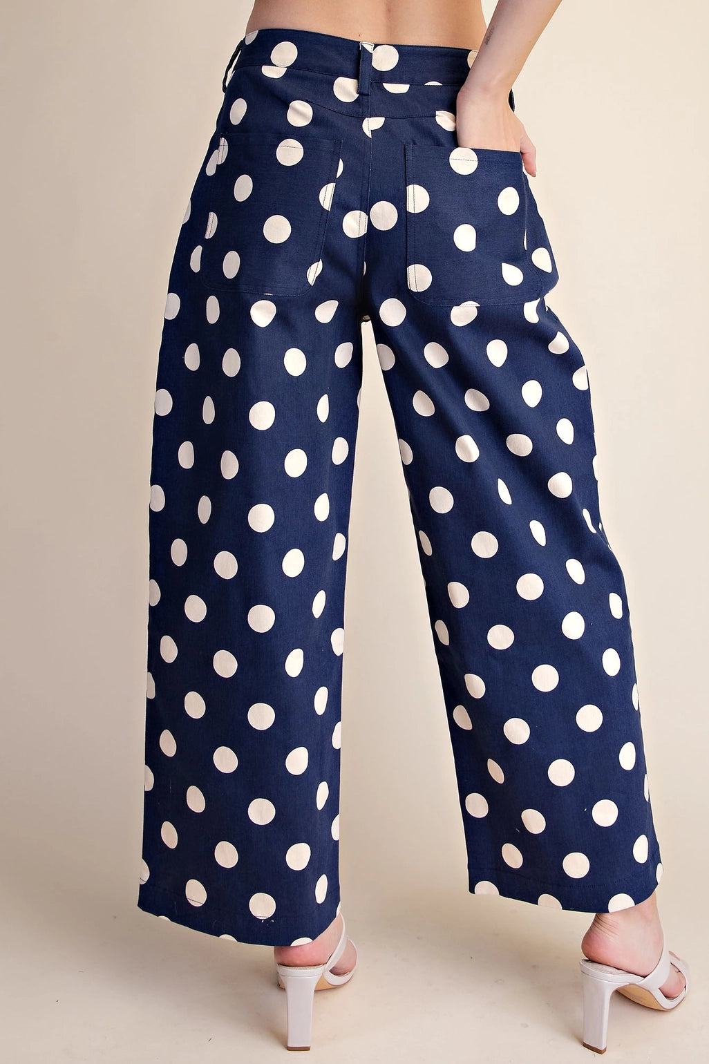 Polka Dot Barrel Causal Pants