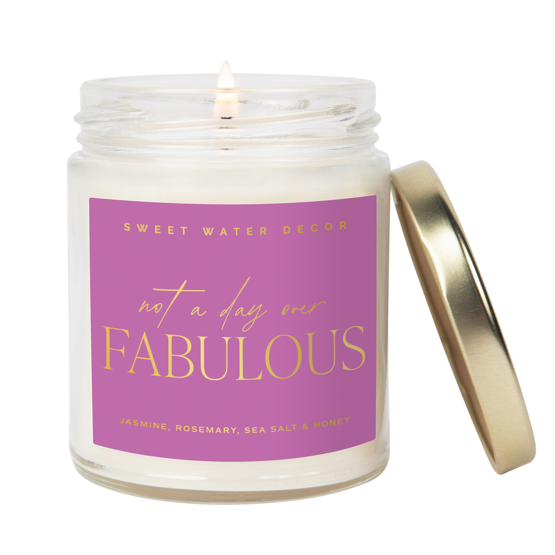 Not A Day Over Fabulous Soy Candle (Gold Foil)