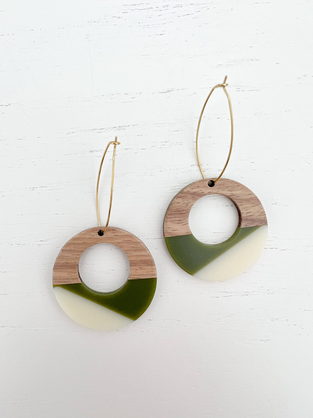 The Midcentury Rounds - Green/Cream - Large