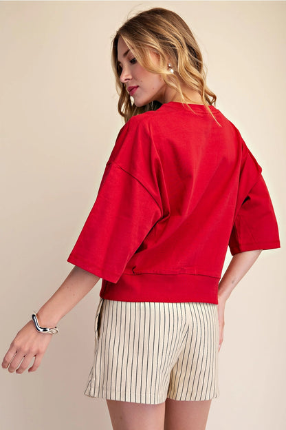 Relaxed Crewneck Top