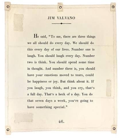 Canvas Wall Hanging - Jim Valvano - 46” x 57