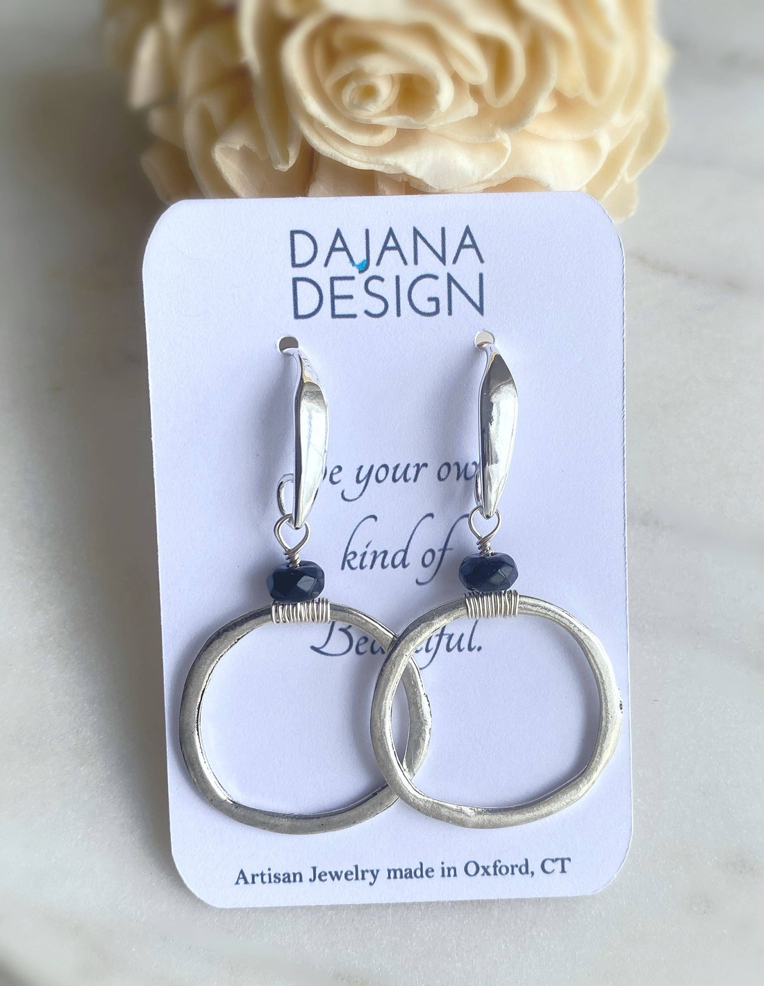 Classic Black Agate Earrings