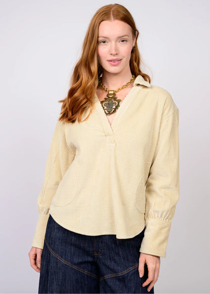 Ivy Jane Cream Corduroy Popover