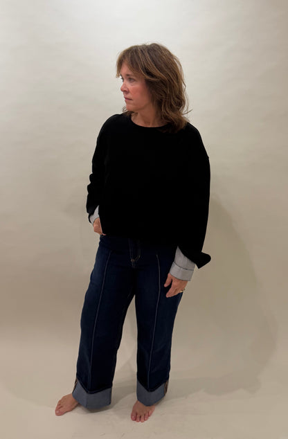 Layered-Look Sweater