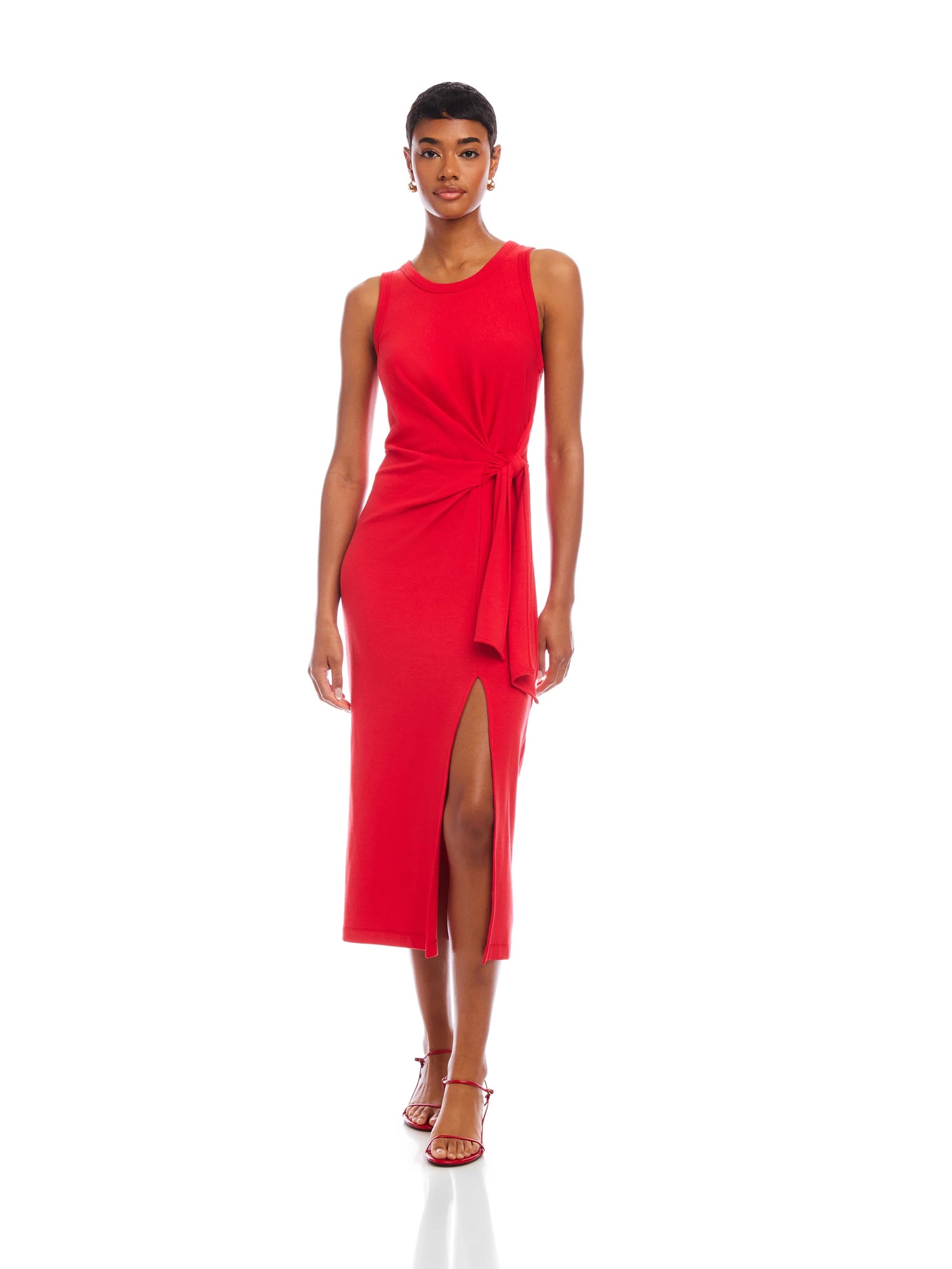 Side Knot Midi Dress