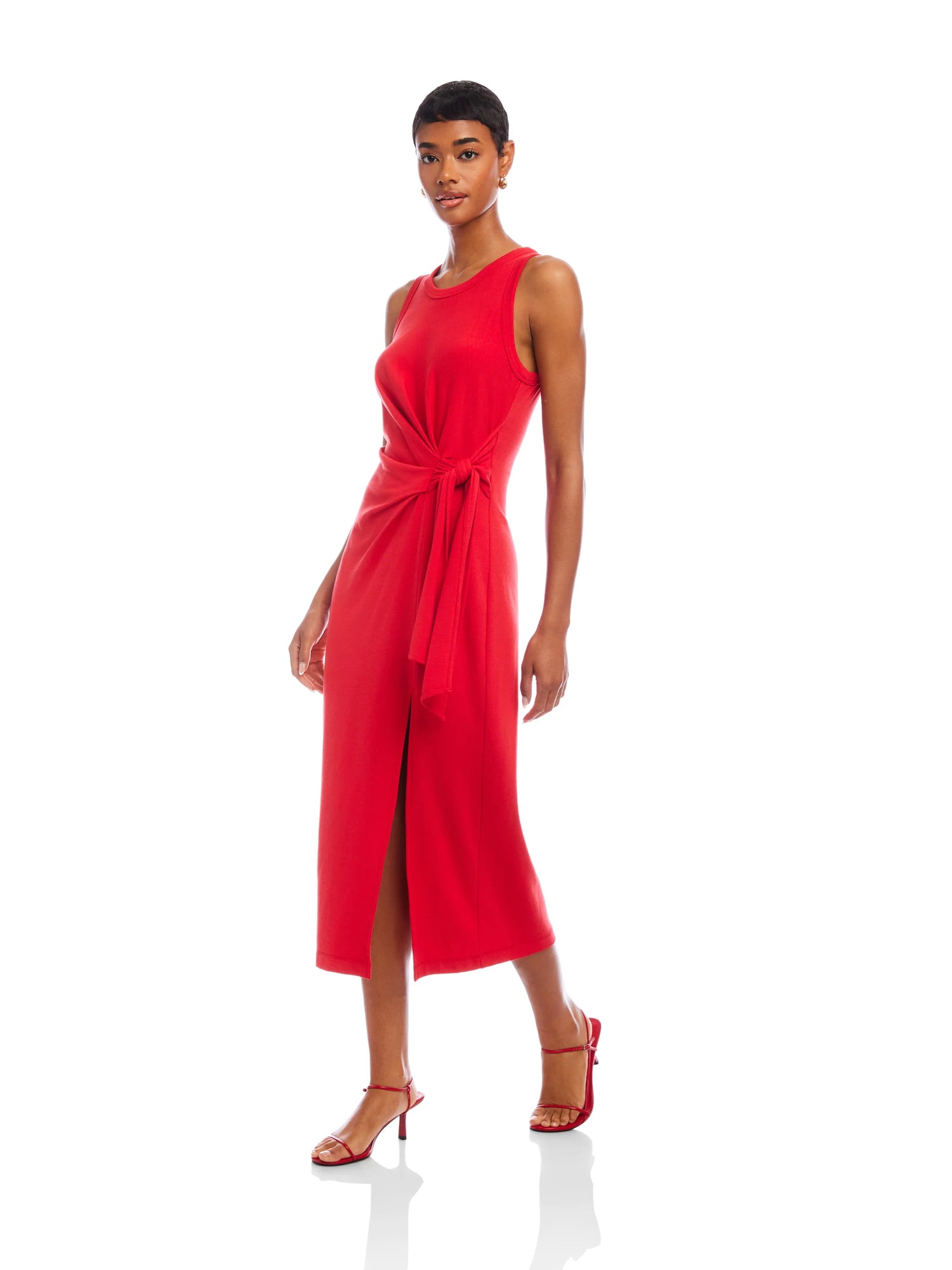Side Knot Midi Dress