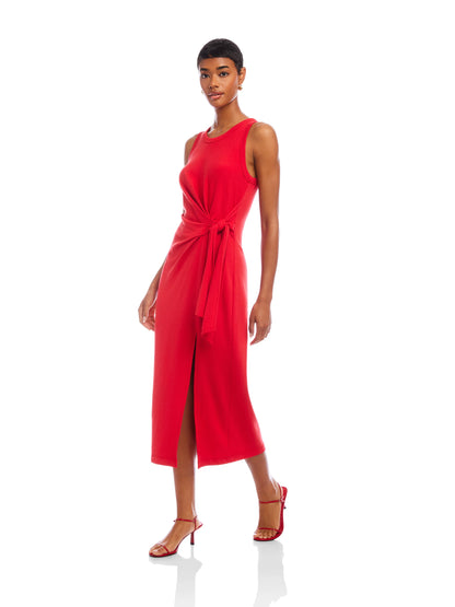 Side Knot Midi Dress