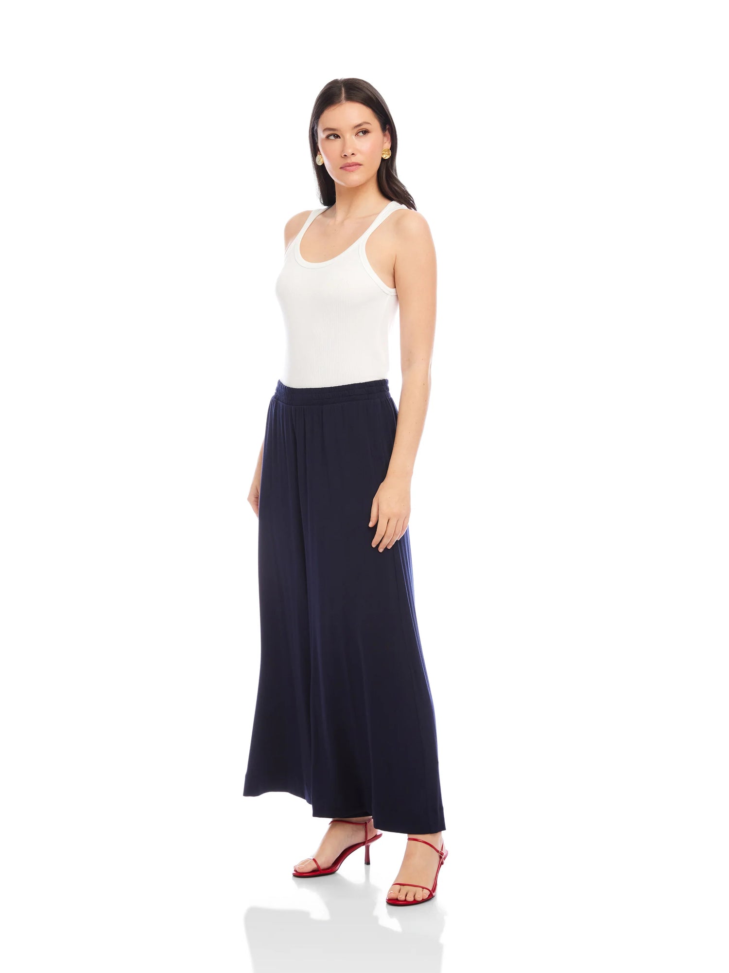 Wide Leg Ankle Pants