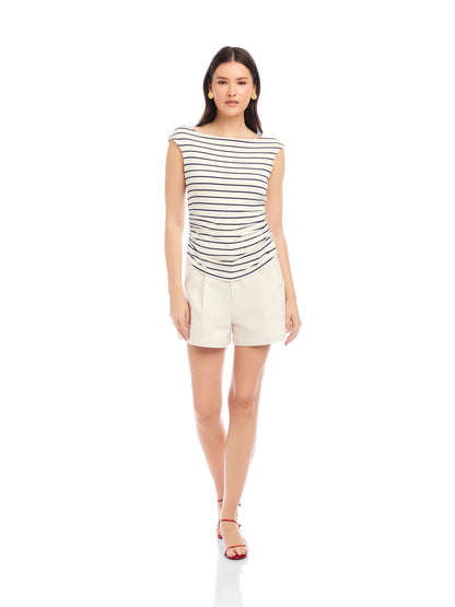 Side Shirred Top