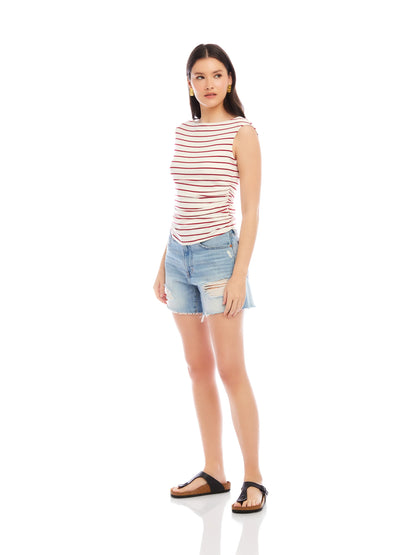 Side Shirred Top