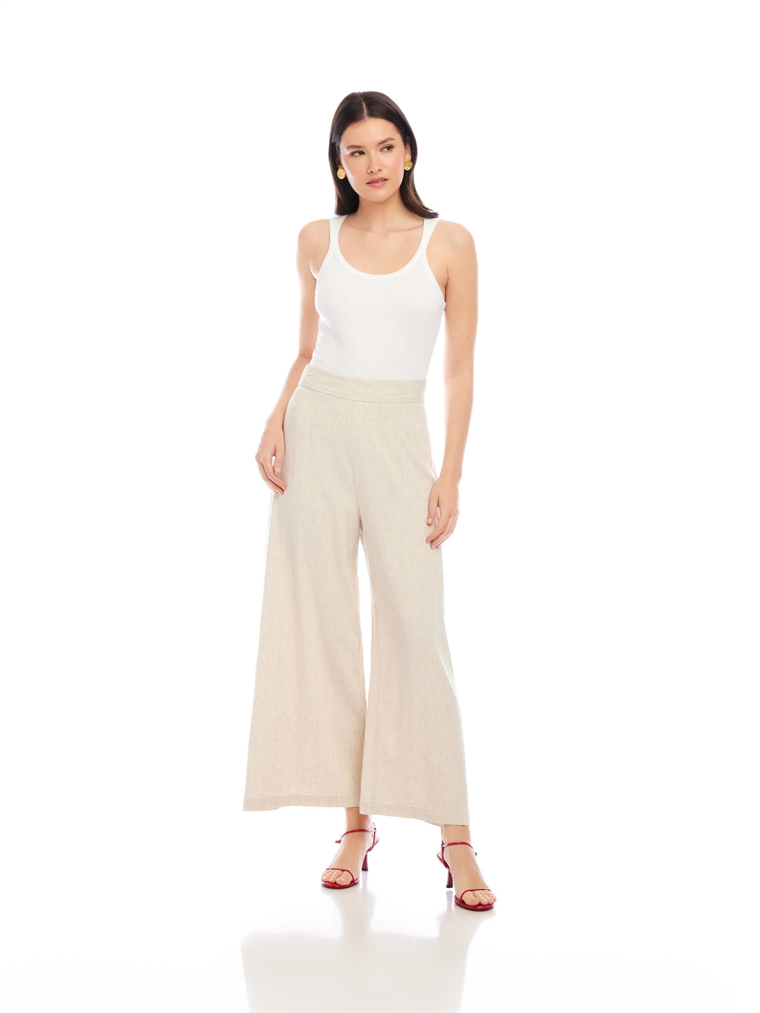 Oatmeal Wide Leg Pants
