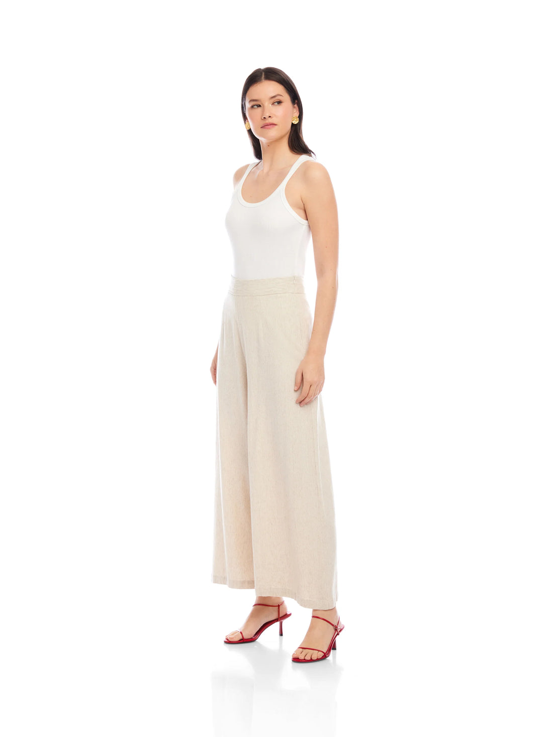 Oatmeal Wide Leg Pants