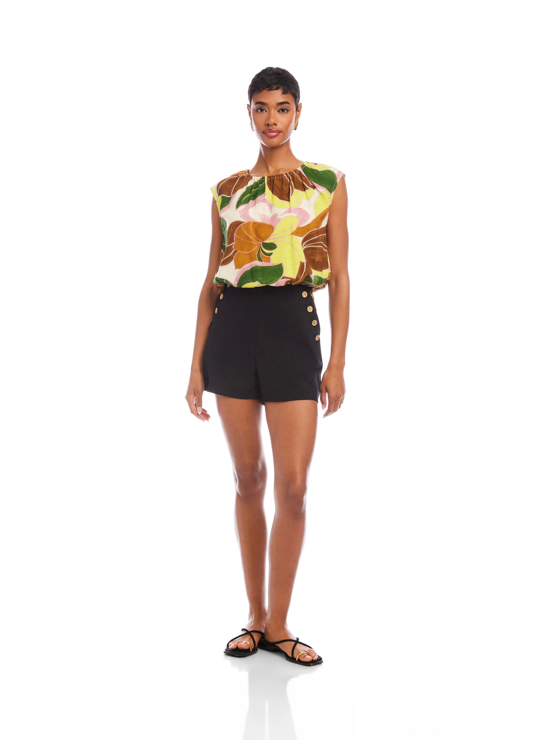 Mel Button Pocket Shorts
