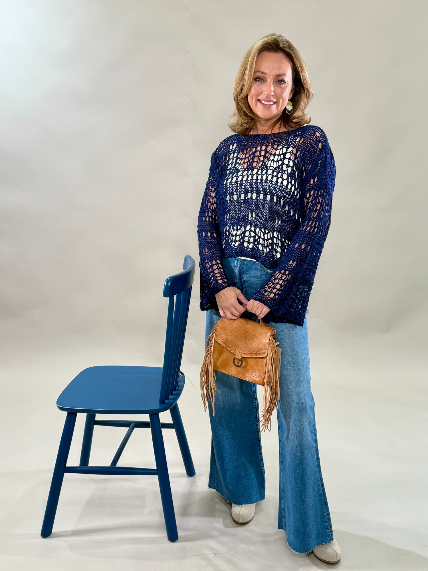 Crochet Long Sleeve Top