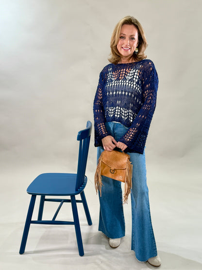 Crochet Long Sleeve Top
