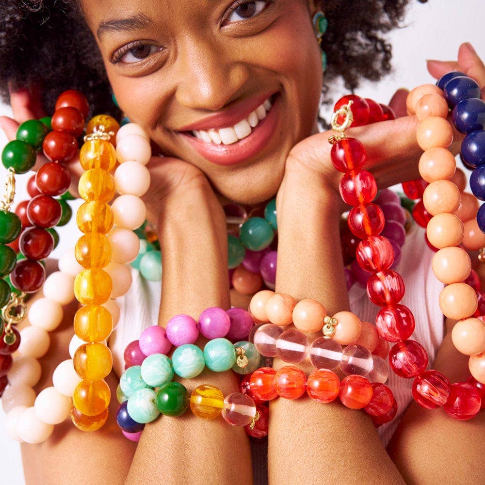 Multi Resin Large Bead Bracelet