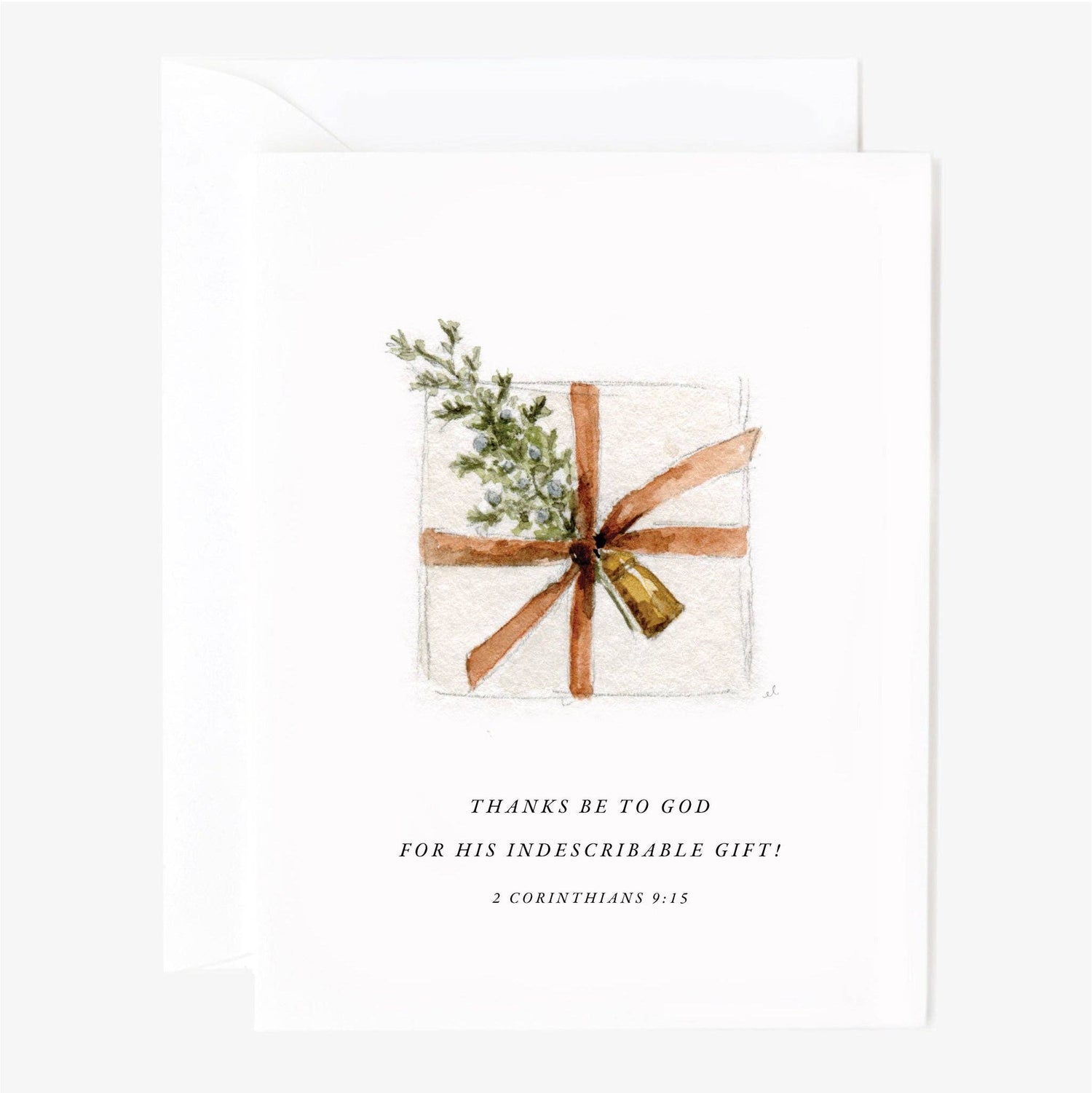 Set of 8 Christmas scripture notecard set