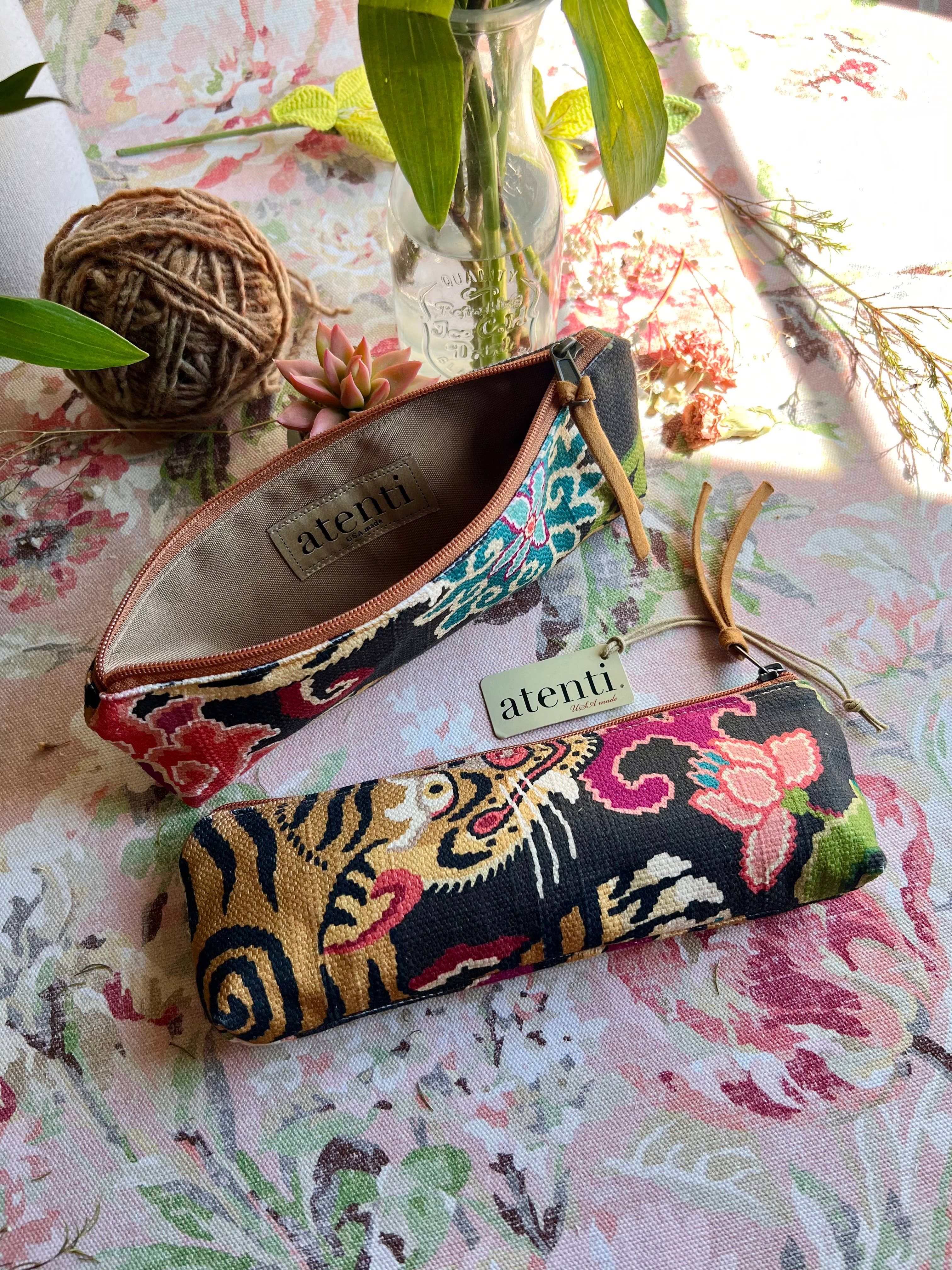 Tiger Floral Pouch