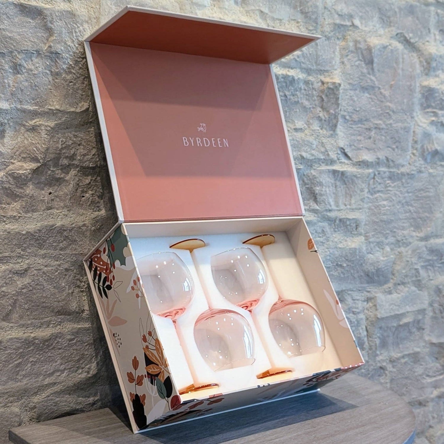 Amber Balloon Glass Set