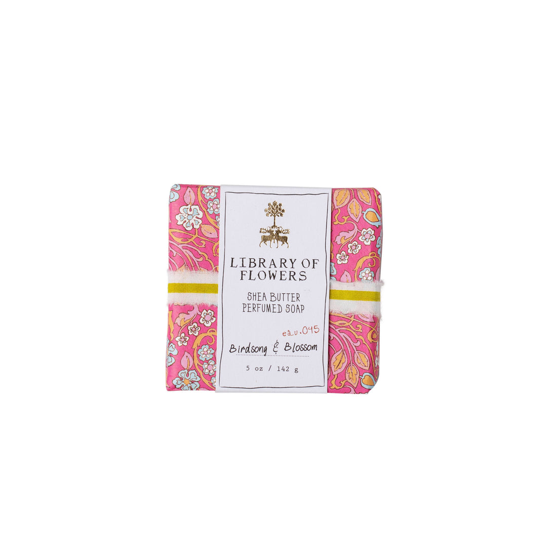 HOT PINK &amp; BLUE FLORAL SQUARE SOAP
