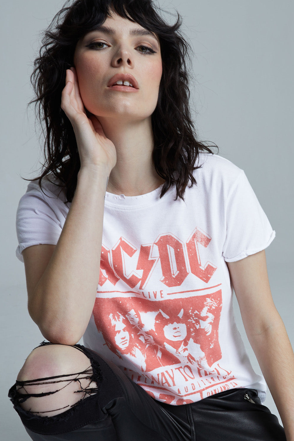 ACDC Highway To Hell Tour Fitted T-Shirt