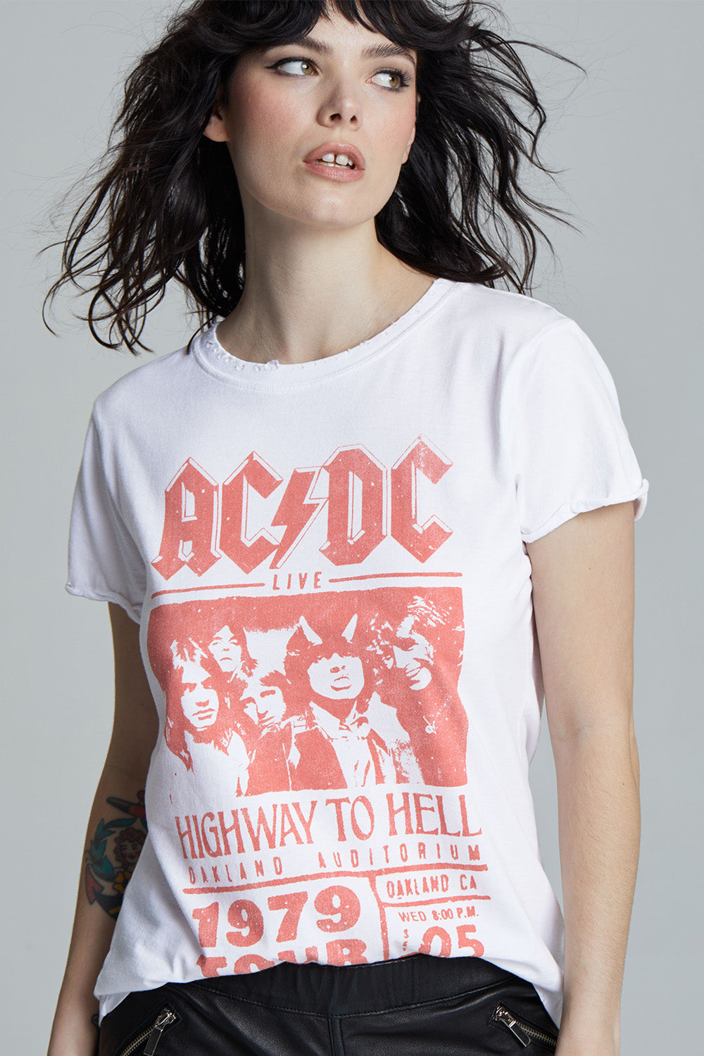 ACDC Highway To Hell Tour Fitted T-Shirt