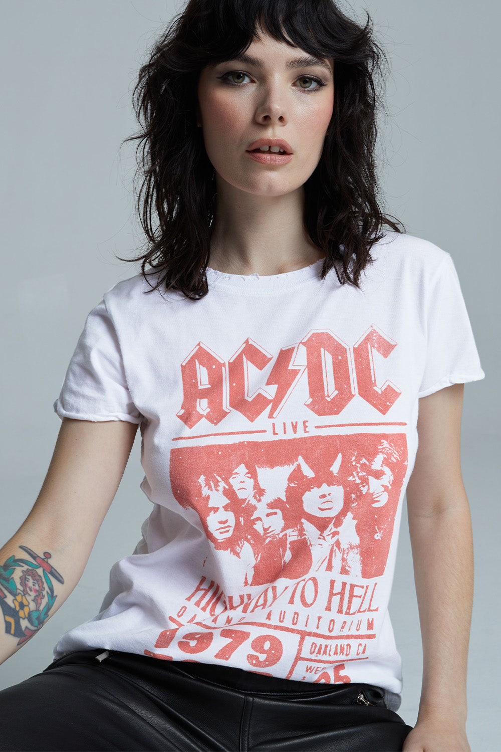 ACDC Highway To Hell Tour Fitted T-Shirt