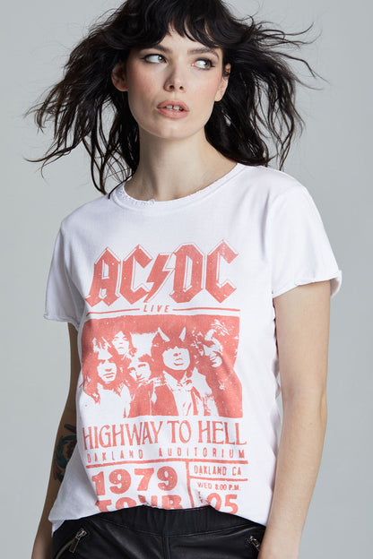 ACDC Highway To Hell Tour Fitted T-Shirt