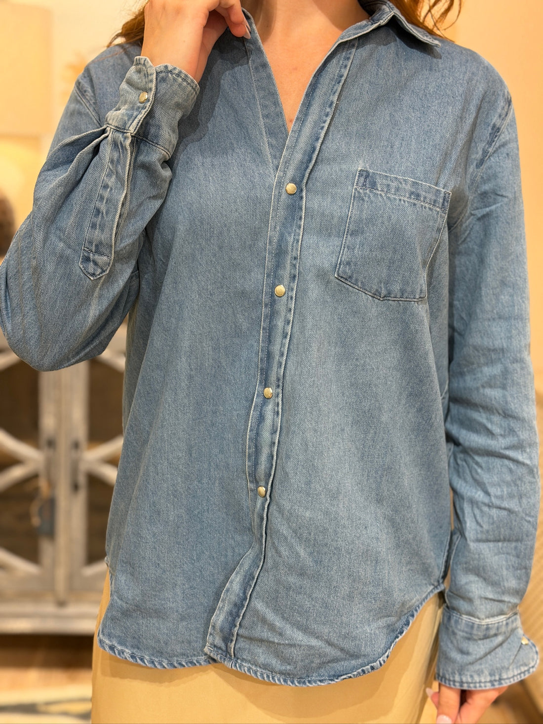 Denim Button Up Shirt | Dear John Galina