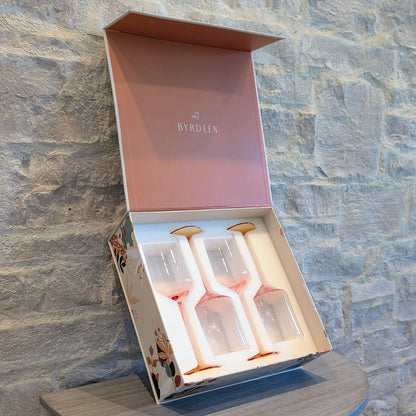 Amber Wine Glass Set
