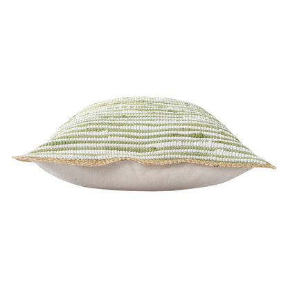 Jute Bordered Throw Pillow