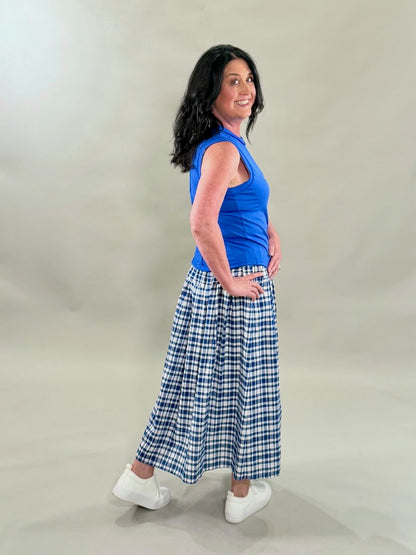 Raw Edge Sleeveless Top