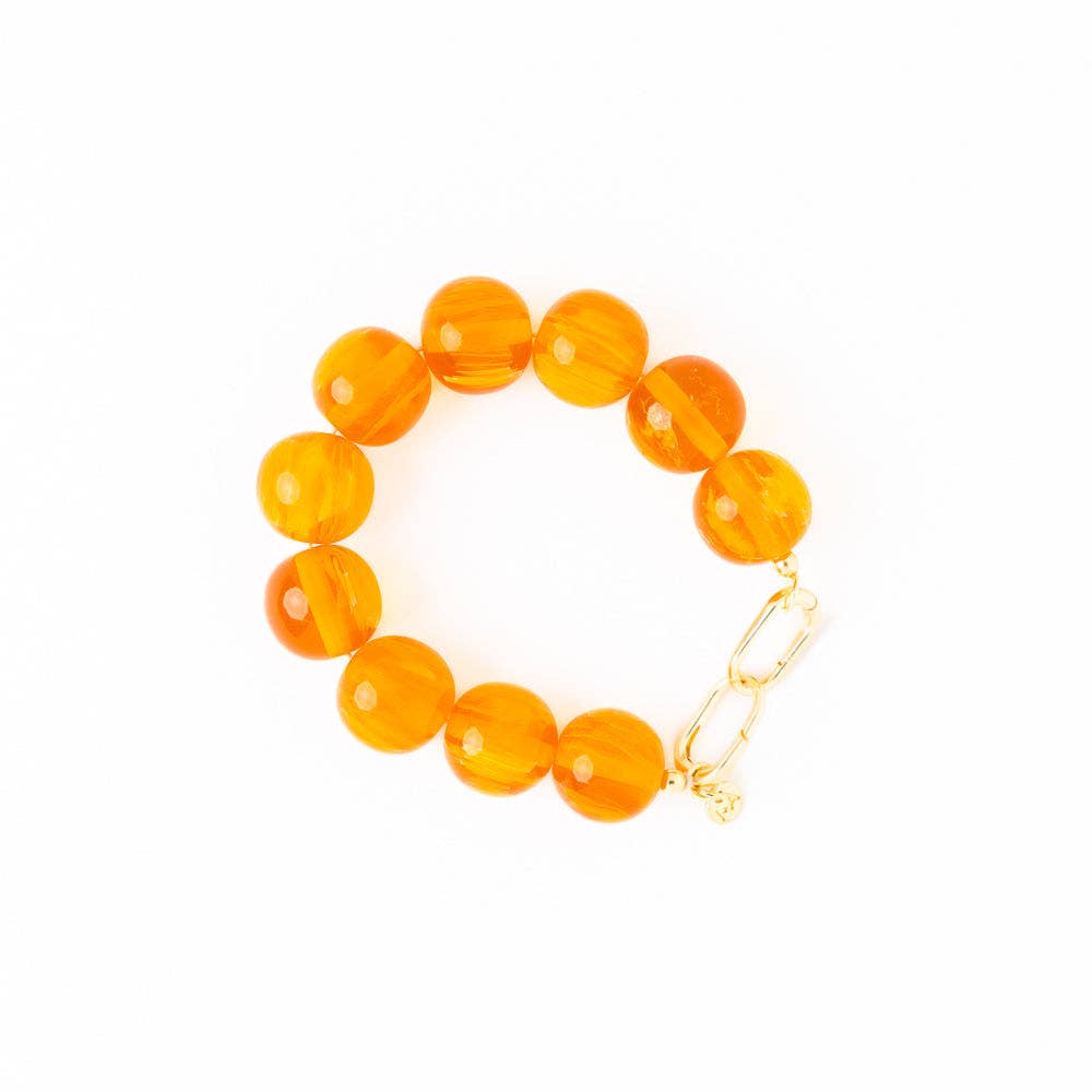 Cece Large Resin Bead Bracelet