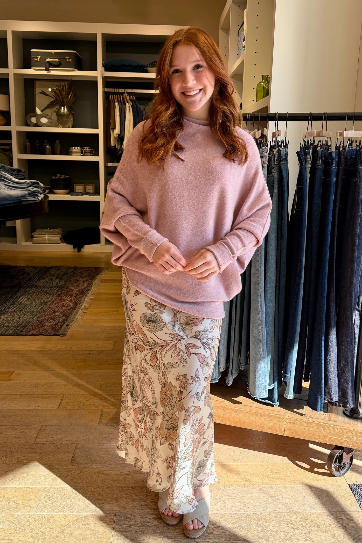 Rose Garden Floral Skirt