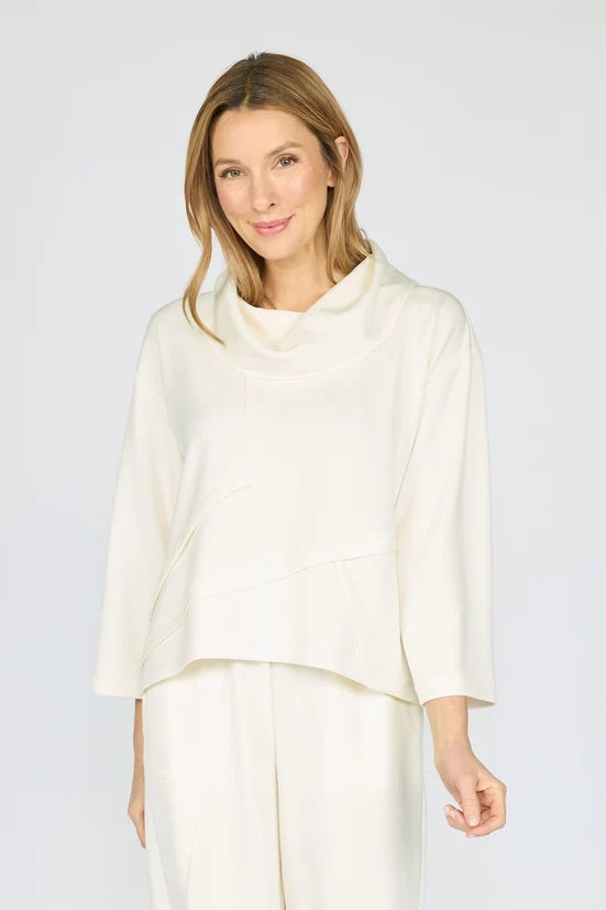 Ultra-Soft Cowl Neck Top