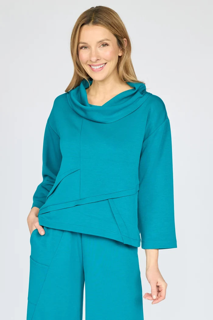 Ultra-Soft Cowl Neck Top