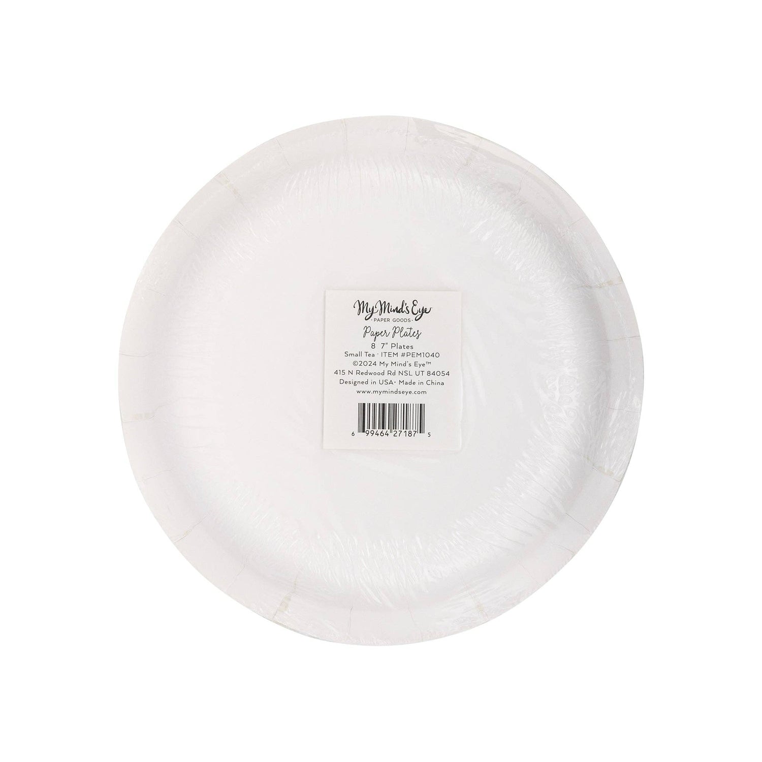 Pembroke Floral 7&quot; Paper Dessert Plate