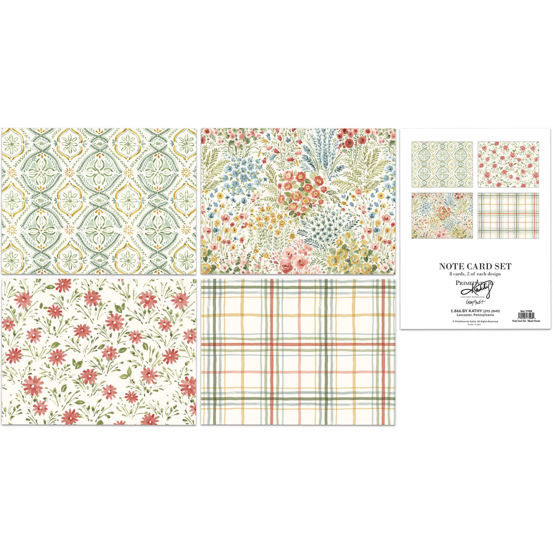 Mixed Florals Note Card Set